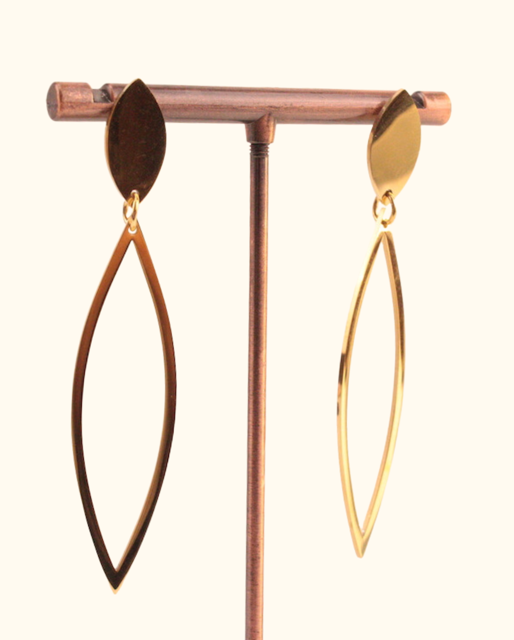 Pendientes Golden Rhombus