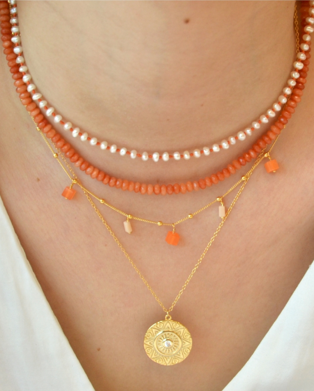 Collar Orange Quartz