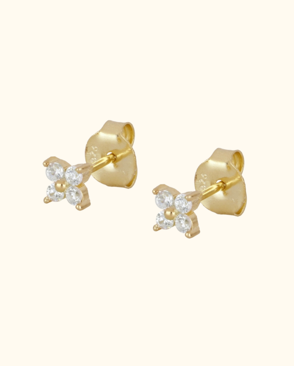 Pendientes Zircon Flower