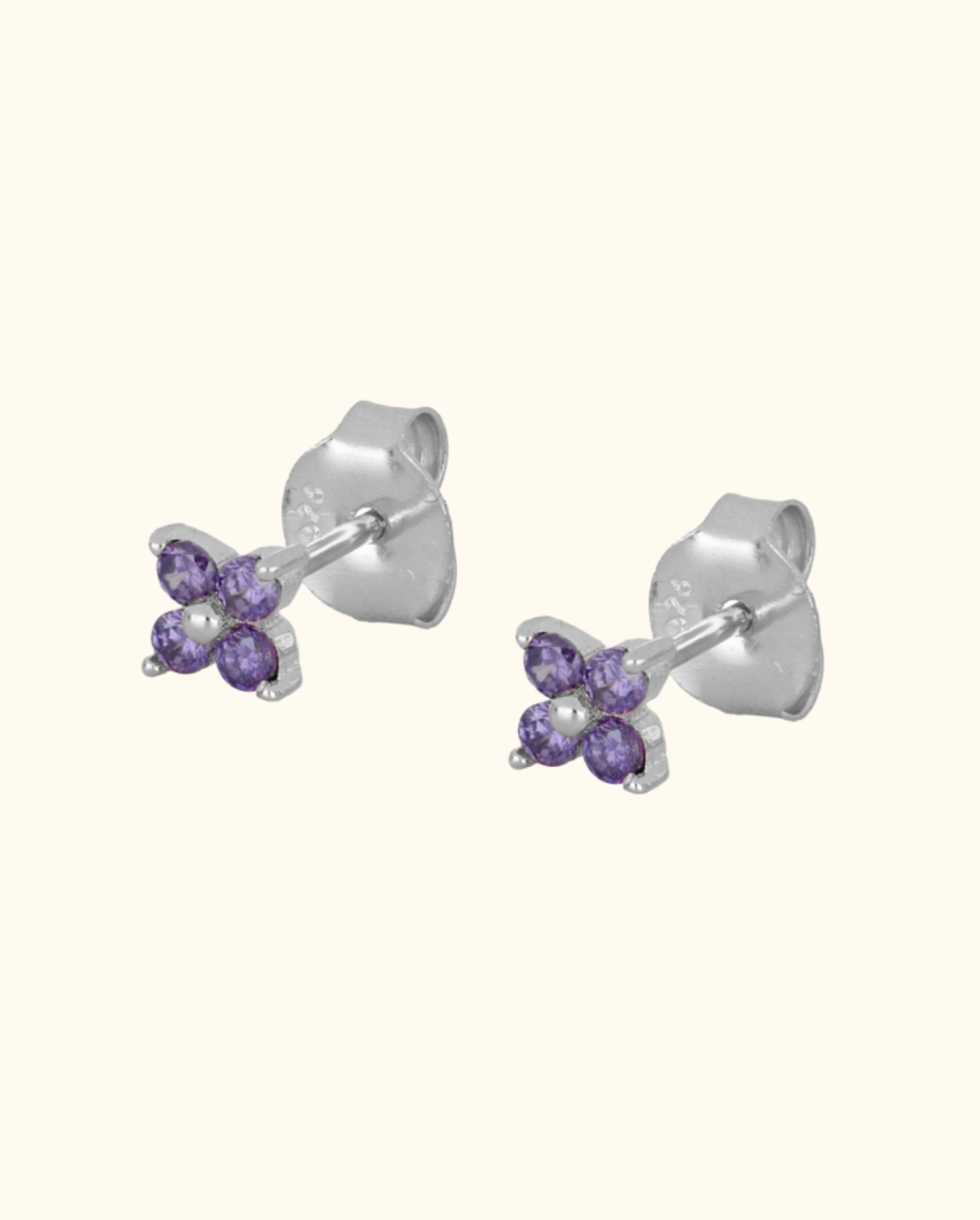 Pendientes Zircon Flower