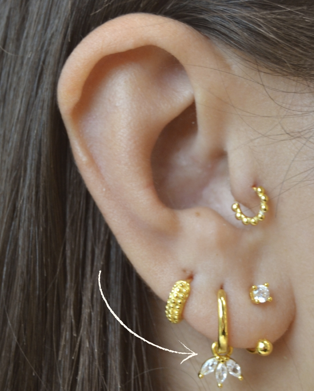 Pendientes Inverse Zircon