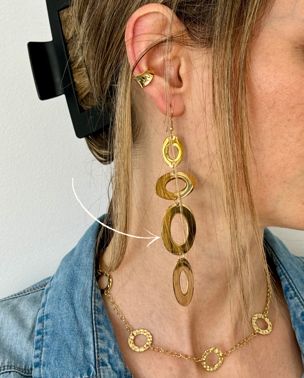 Pendientes Irregular Hoops