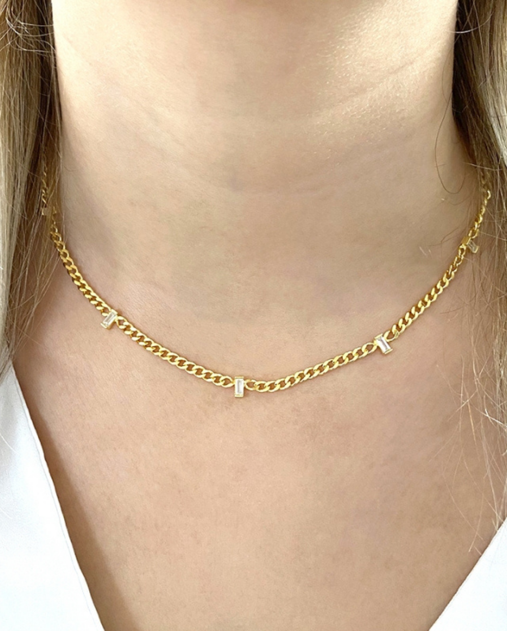 Collar Zirconias Chain