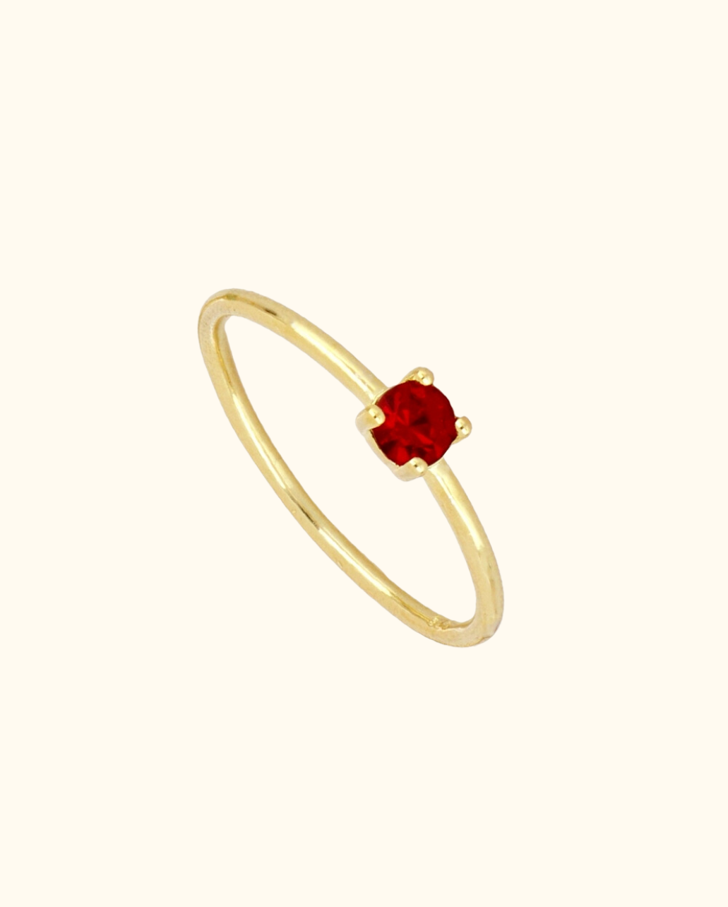 Anillo Red Zirconia