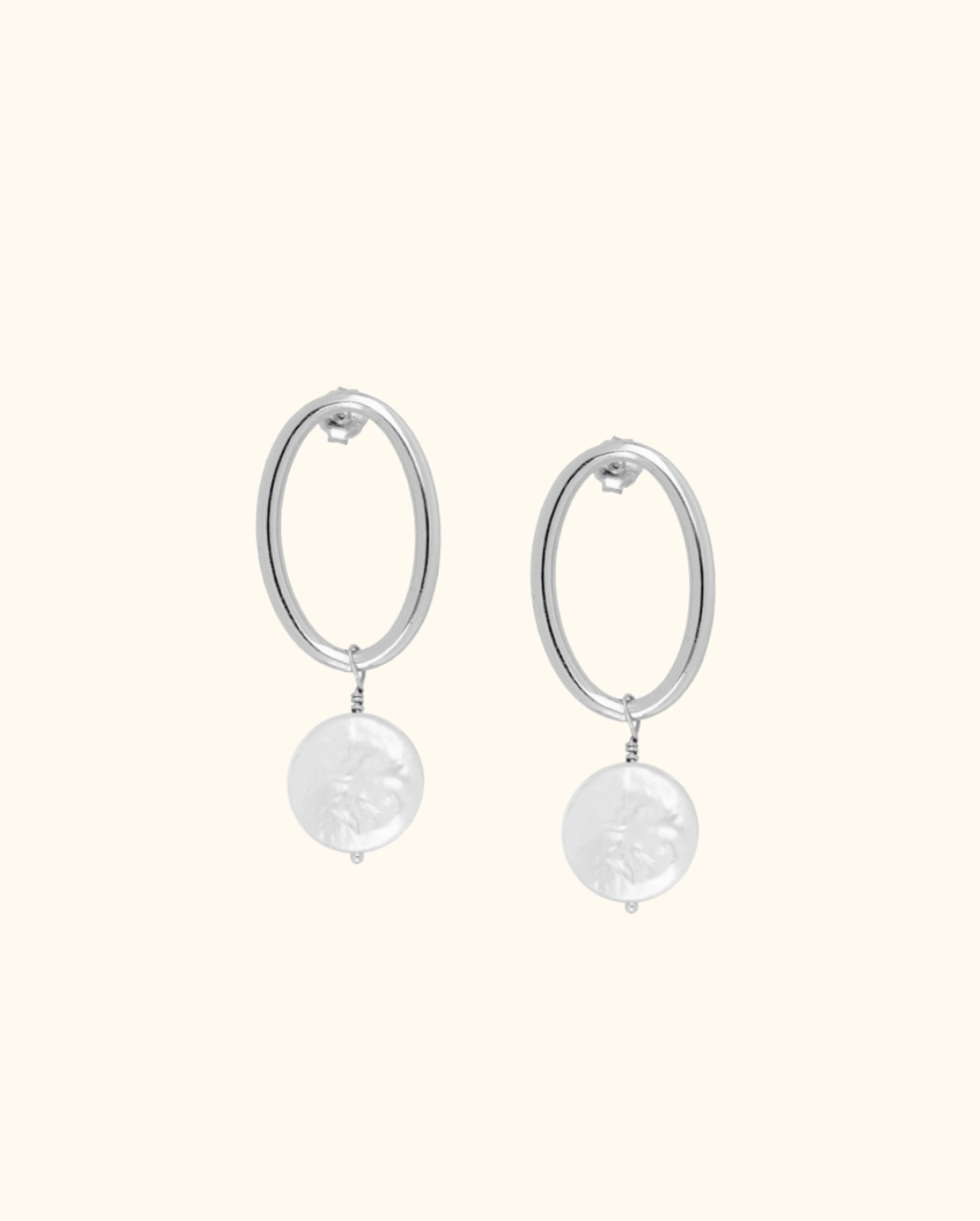 Pendientes Perlas Oval