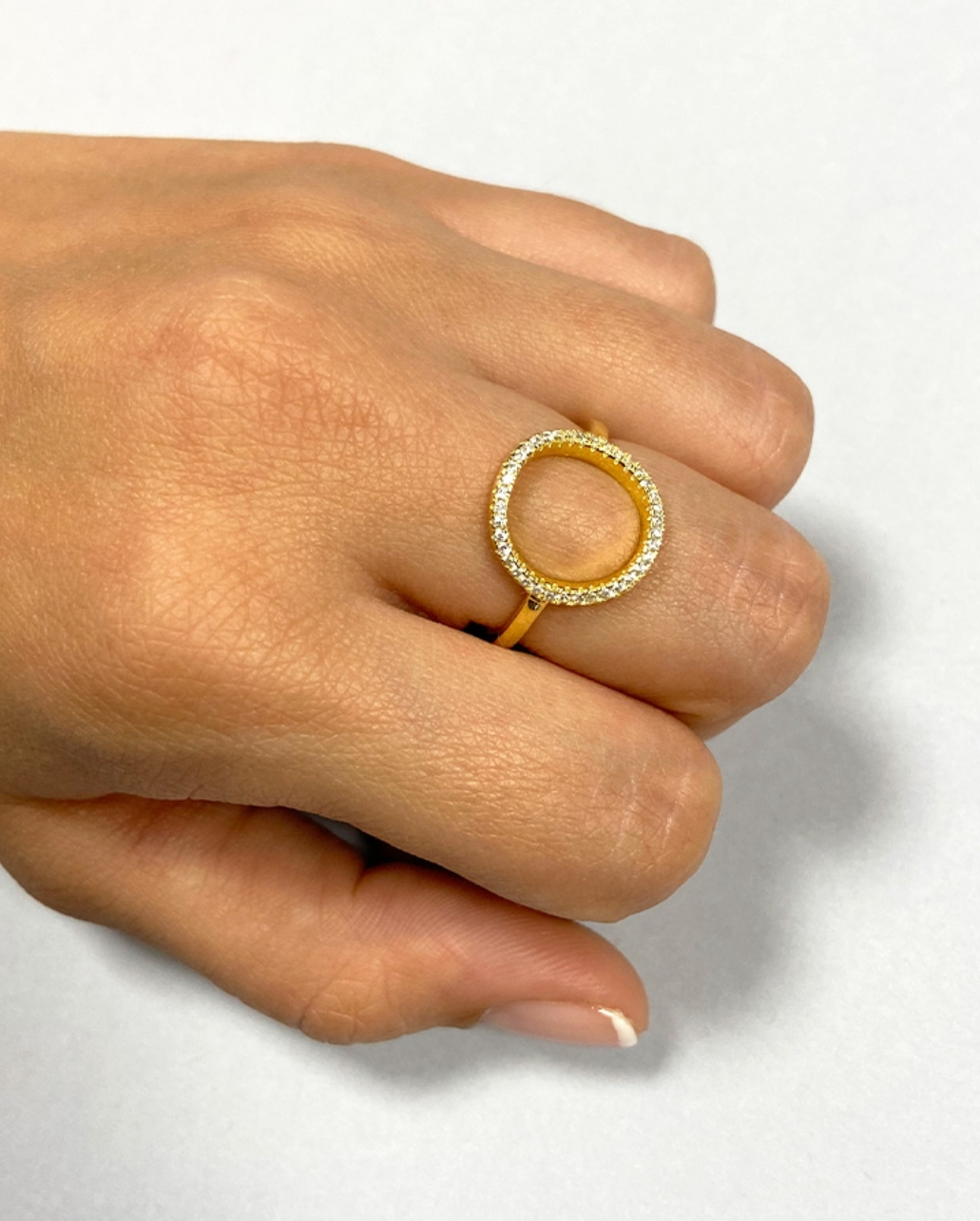 Anillo Zirconia Circle