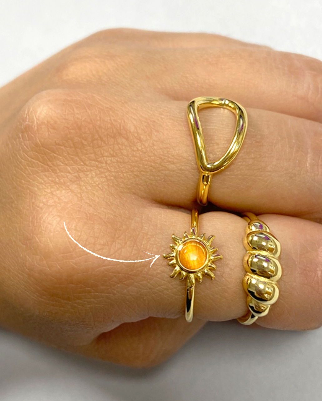 Anillo Orange Sun