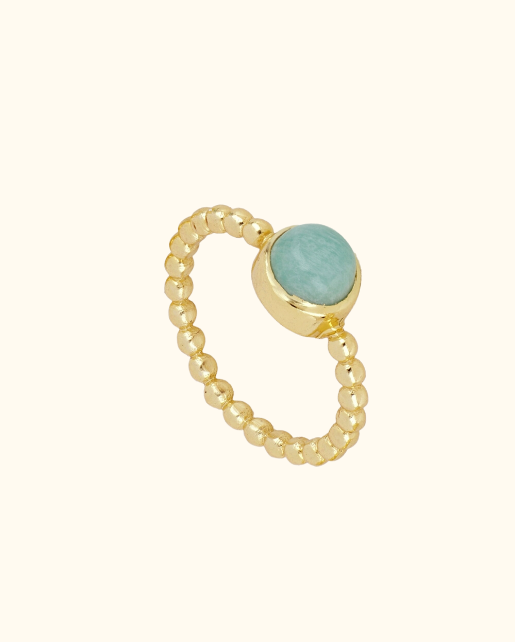 Anillo Bubbles Amazonite