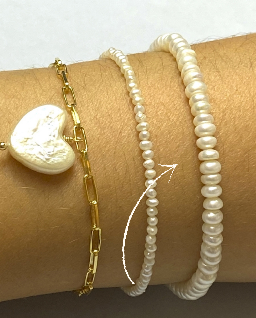 Pulsera Big Pearl Chain