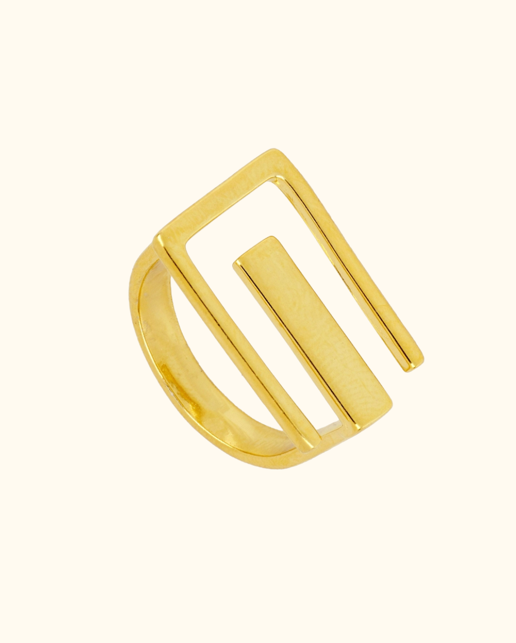 Anillo Geometric Rectangle