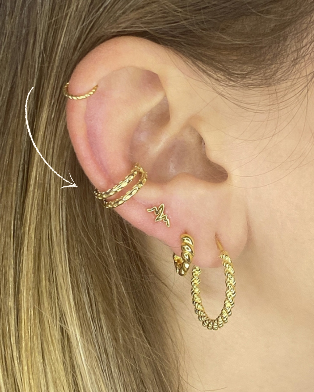 Ear Cuff Double Melt