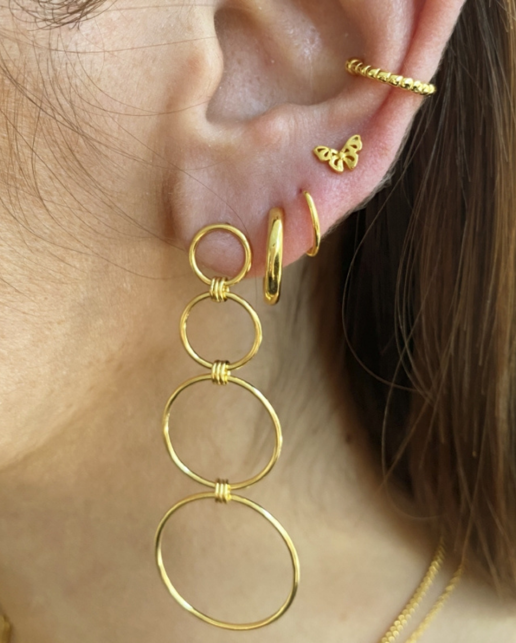 Ear Cuff Bubbles Pendientes sin agujeros